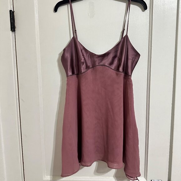 Victoria's Secret Other - Victoria's Secret Babydoll Chemise Light Purple Violet Slip Dress Size M